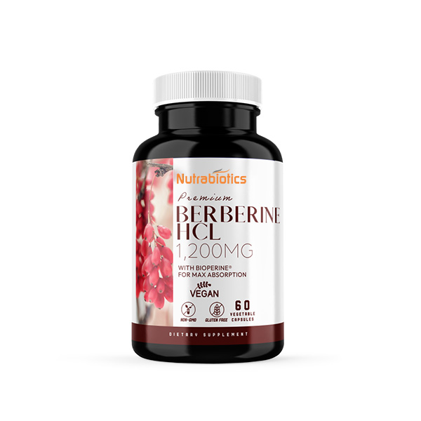 Premium Berberine HCL 1,200mg Per Serving W/ Bioperine® – Excipient Free Vegetable Capsules